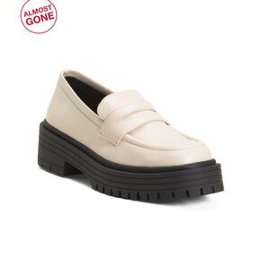 ALOHAS Warm White Made In Spain Mask Loafers